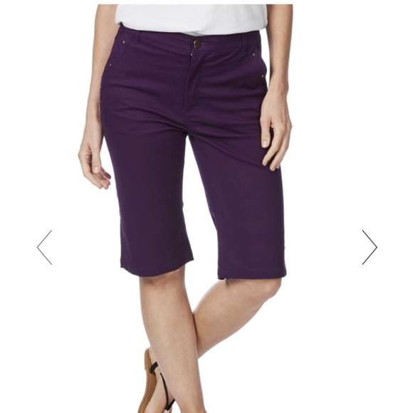 Rockmans size 8 purple stretch shorts NWT - Picture 2 of 6